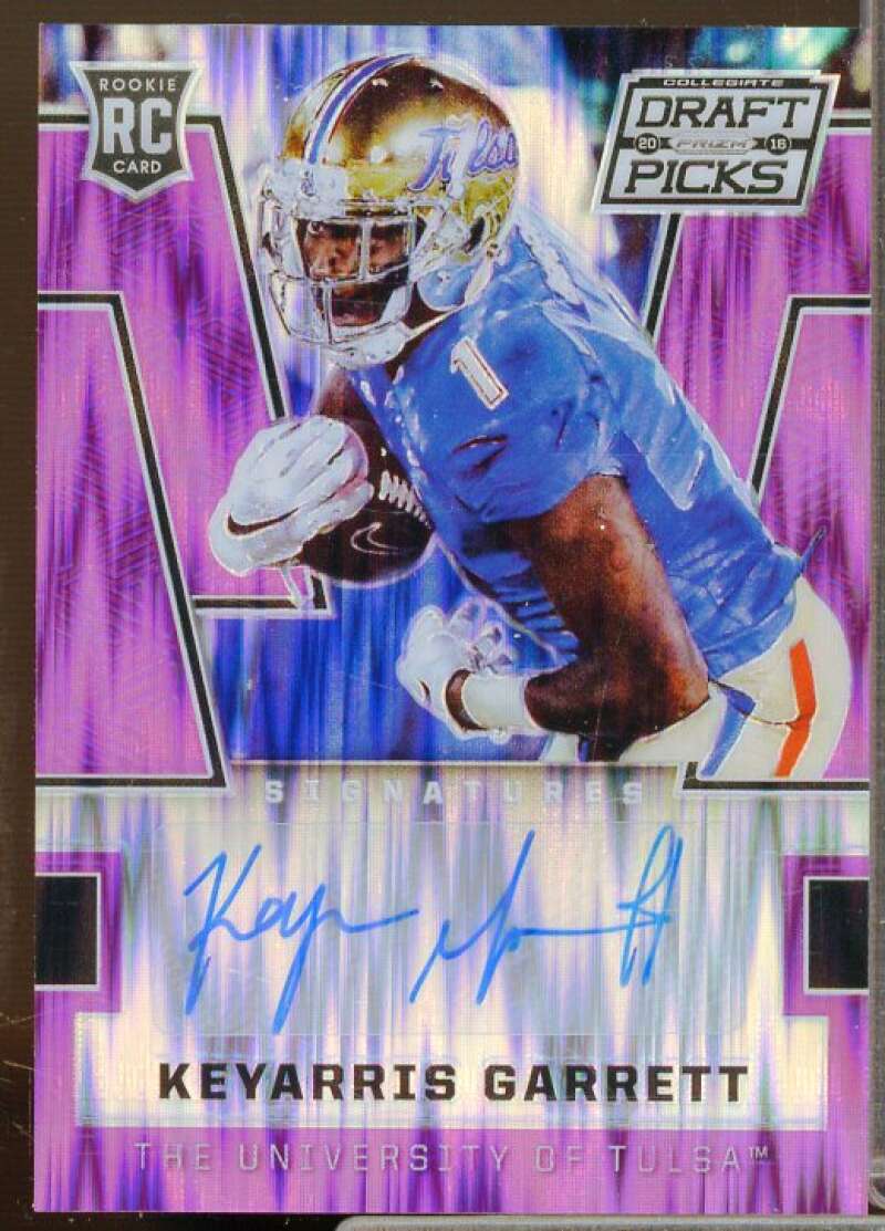 Keyarris Garrett 2016 Panini Prizm Draft Picks Autographs Prizms Purple #249  Image 1