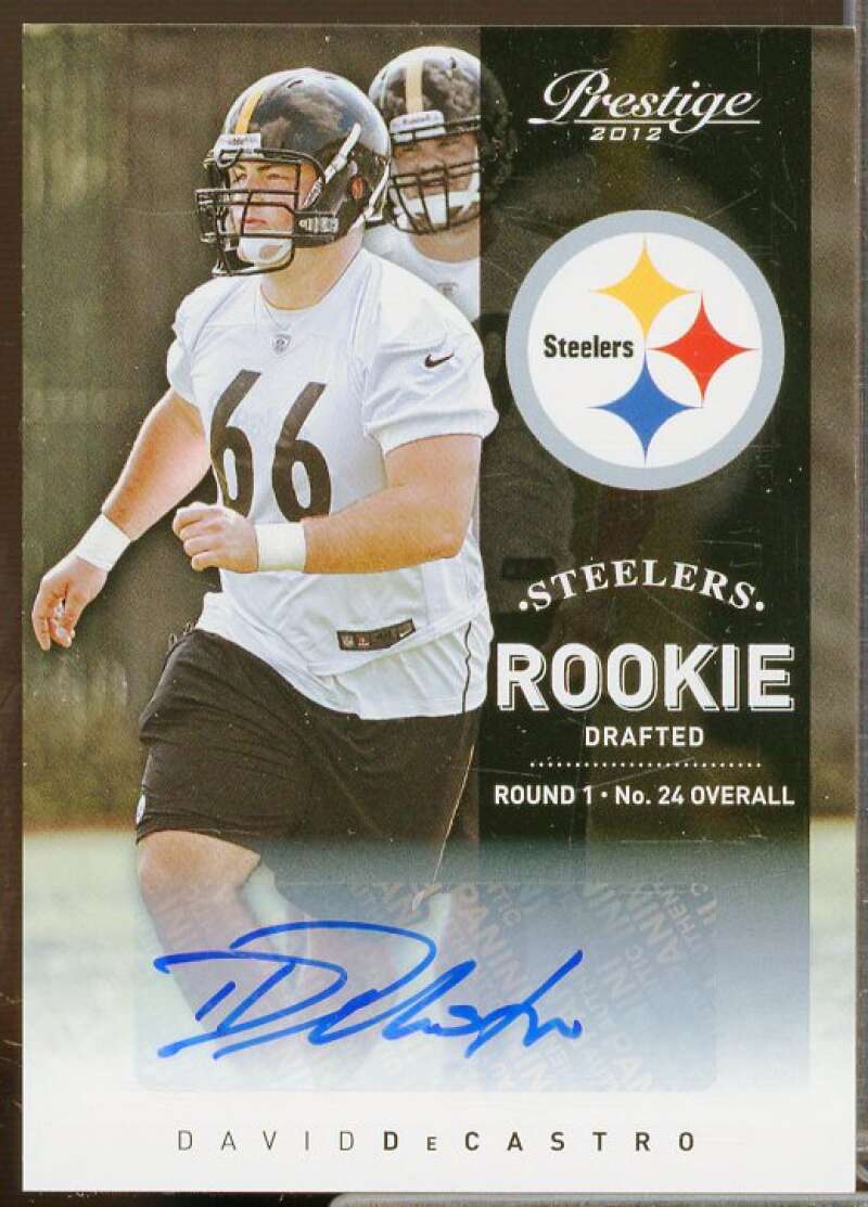 David DeCastro/899 Rookie Card 2012 Prestige Rookie Autographs #217  Image 1