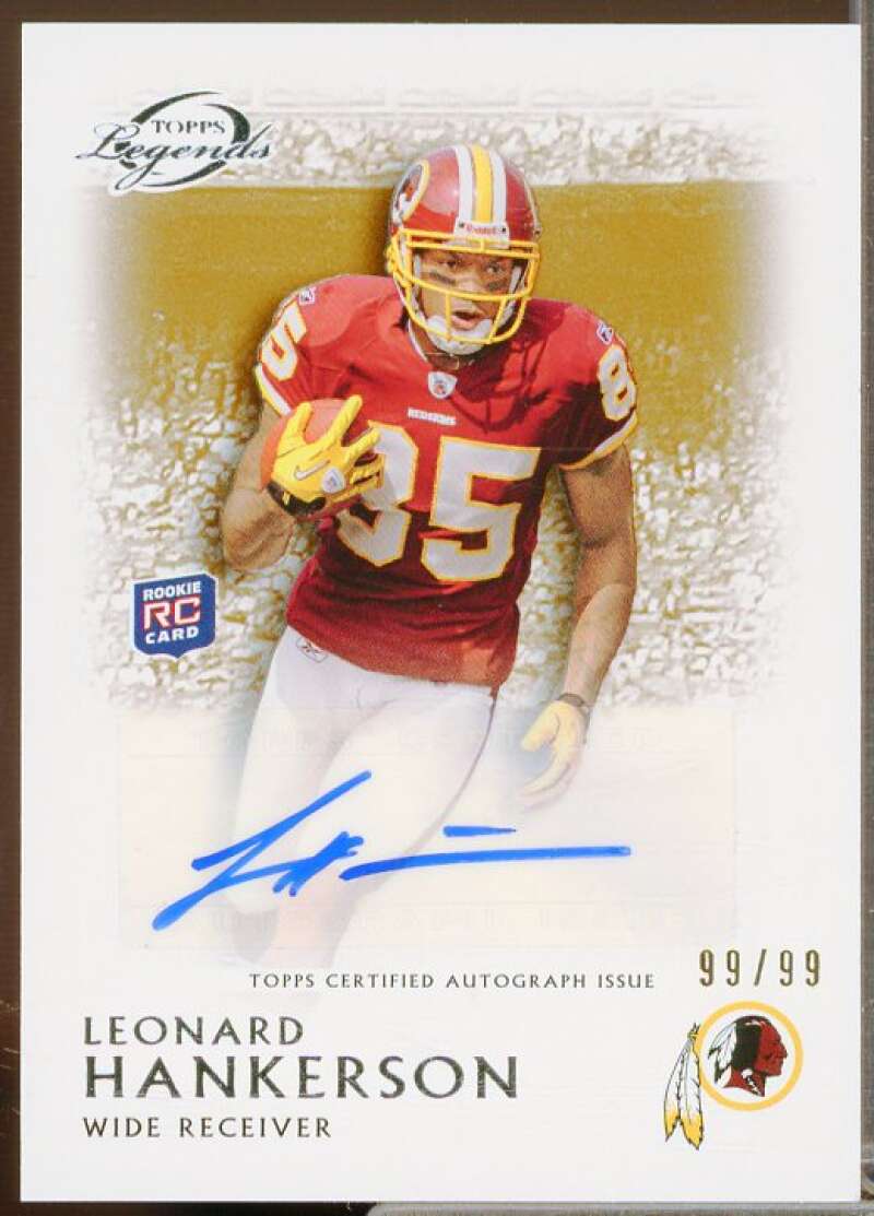 Leonard Hankerson Rookie Card 2011 Topps Legends Rookie Autographs Bronze #RALH  Image 1