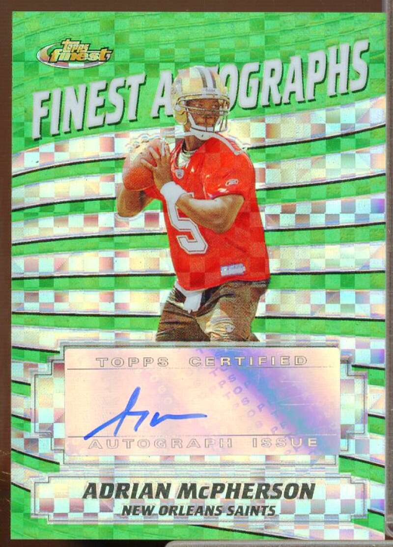 Adrian McPherson Rookie Card 2005 Finest Autographs Xfractor #FAAM  Image 1