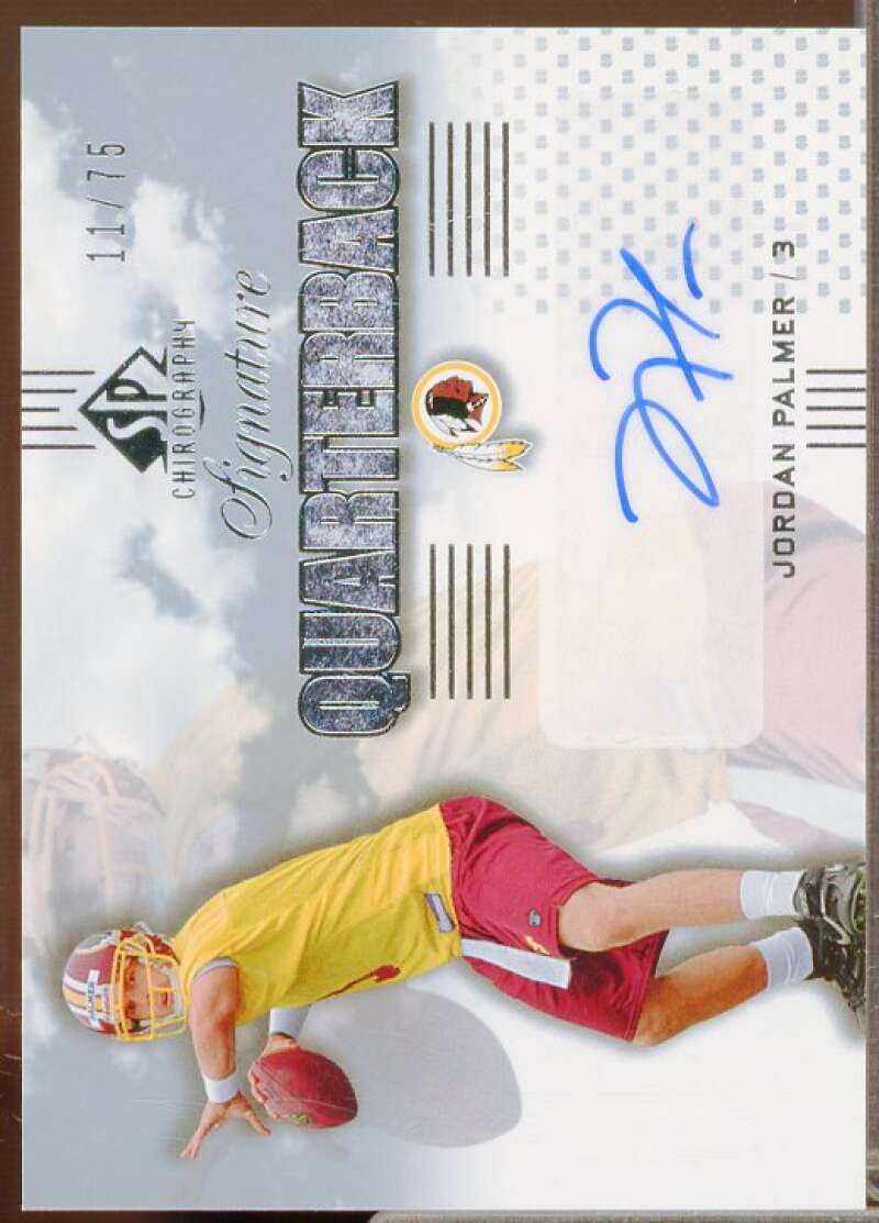 Jordan Palmer/75 Rookie 2007 SP Chirography Signature Quarterbacks Silver #SQJP  Image 1