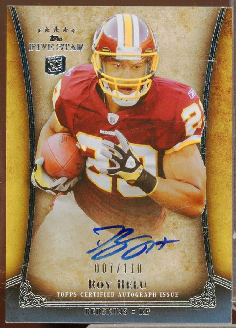 Roy Helu/110 Rookie Card 2011 Topps Five Star Rookie Autographs #FSFARH  Image 1