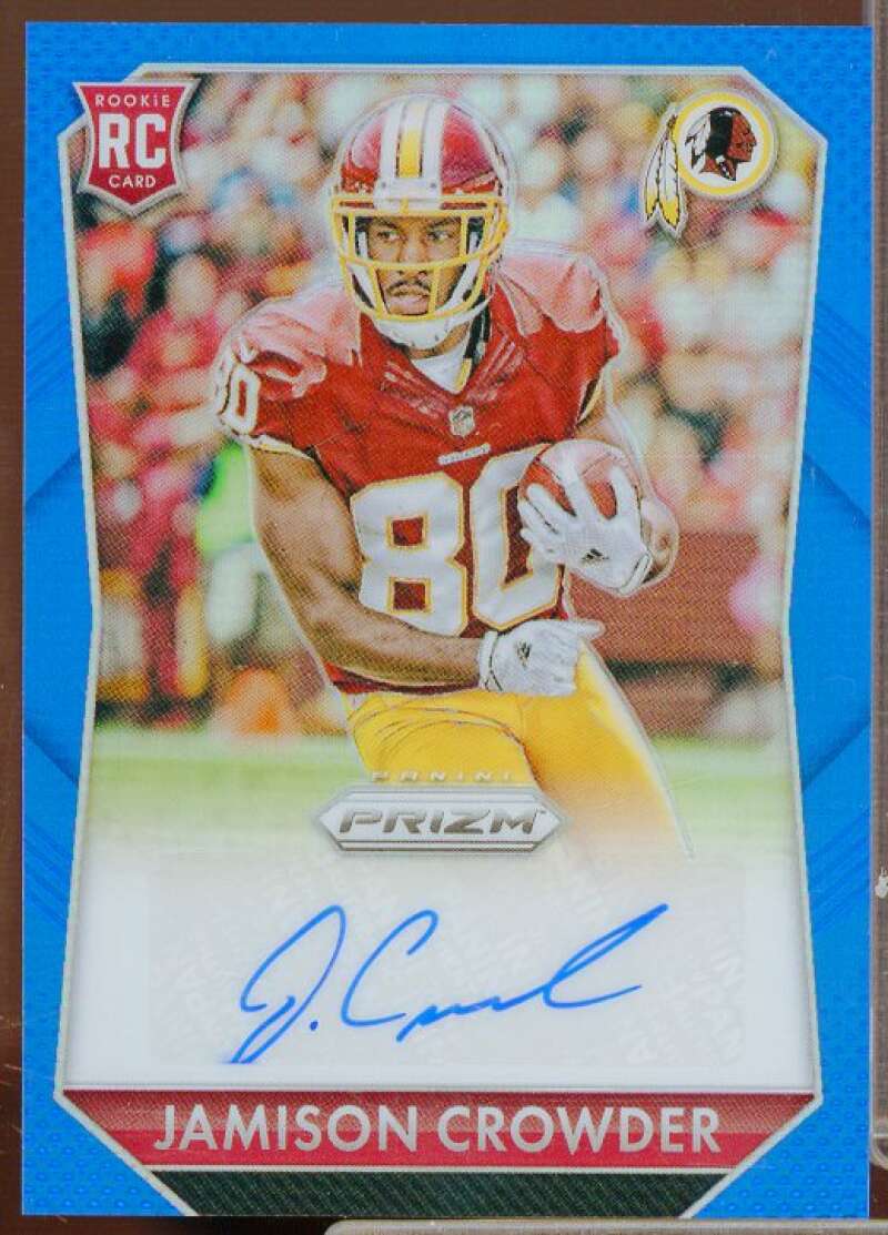 Jamison Crowder Rookie 2015 Panini Prizm Rookie Autographs Prizms Blue #RSJCR  Image 1