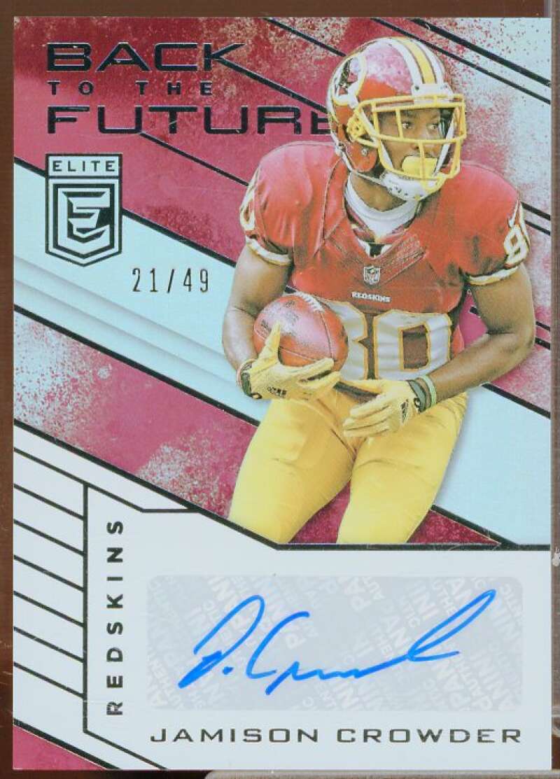 Jamison Crowder/49 Rookie Card 2016 Elite Back to the Future Signatures #BFSJC  Image 1