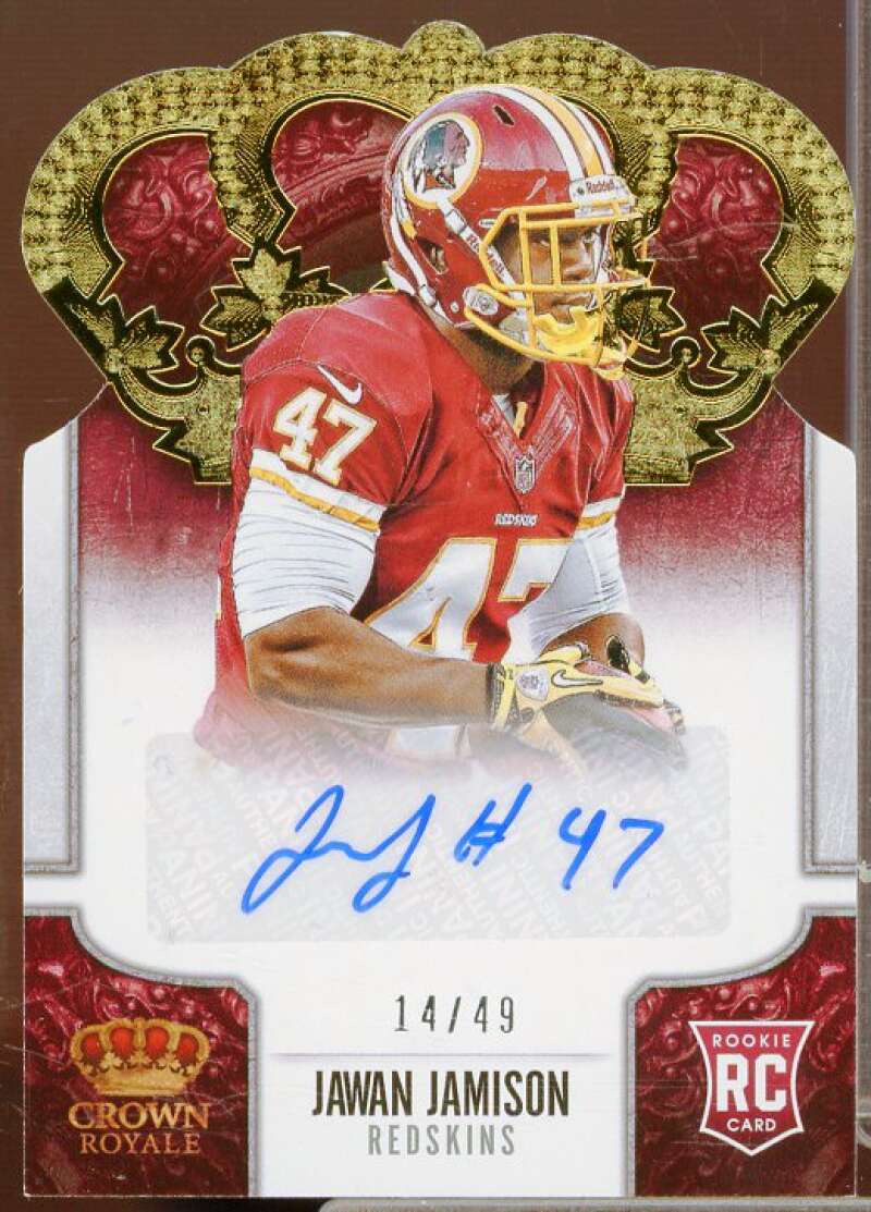 Jawan Jamison Rookie Card 2013 Crown Royale Rookie Signatures Gold #146  Image 1