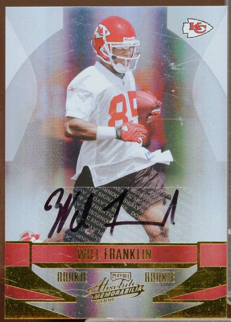 Will Franklin Rookie Card 2008 Absolute Memorabilia #247  Image 1