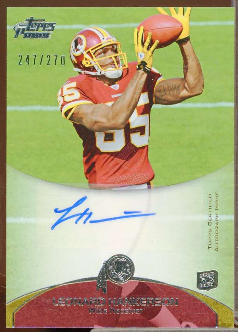 Leonard Hankerson/270 Rookie Card 2011 Topps Prime Rookie Autographs #91  Image 1