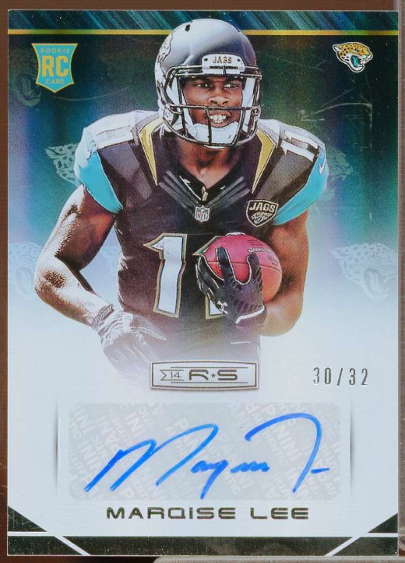 Marqise Lee/32 2014 Rookies Stars Rookie Auto Longevity Team Logo Holofoil #170  Image 1