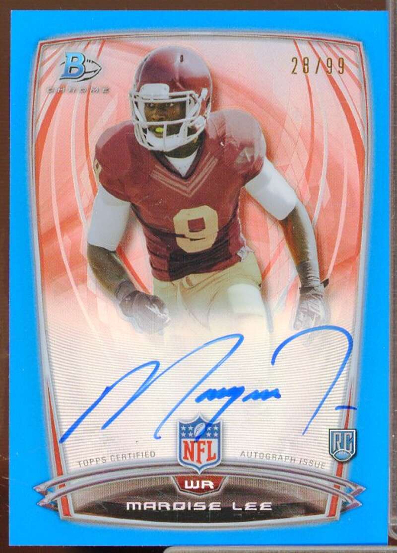 Marqise Lee 2014 Bowman Chrome Rookie Autographs College Blue Refractors #78  Image 1