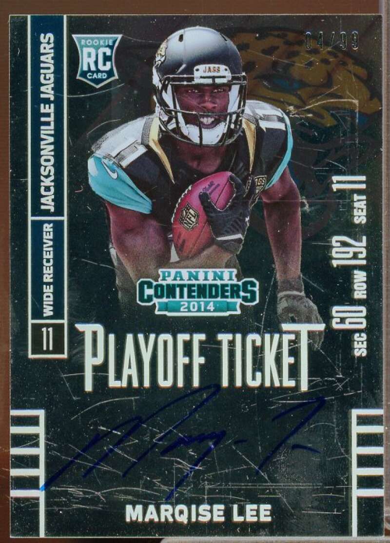 Marqise Lee AU/99 Rookie Card 2014 Panini Contenders Playoff Ticket #226  Image 1