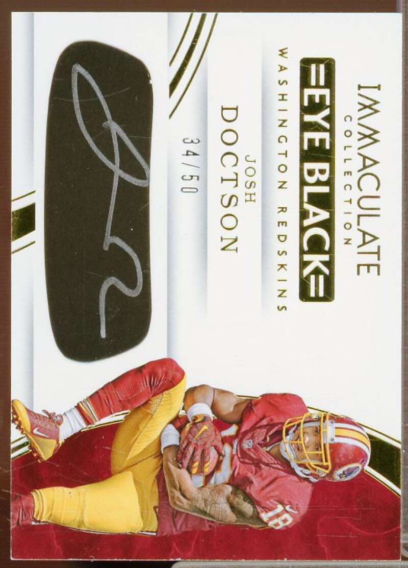 Josh Doctson Rookie 2016 Immaculate Collection Rookie Eye Black Autographs #23  Image 1