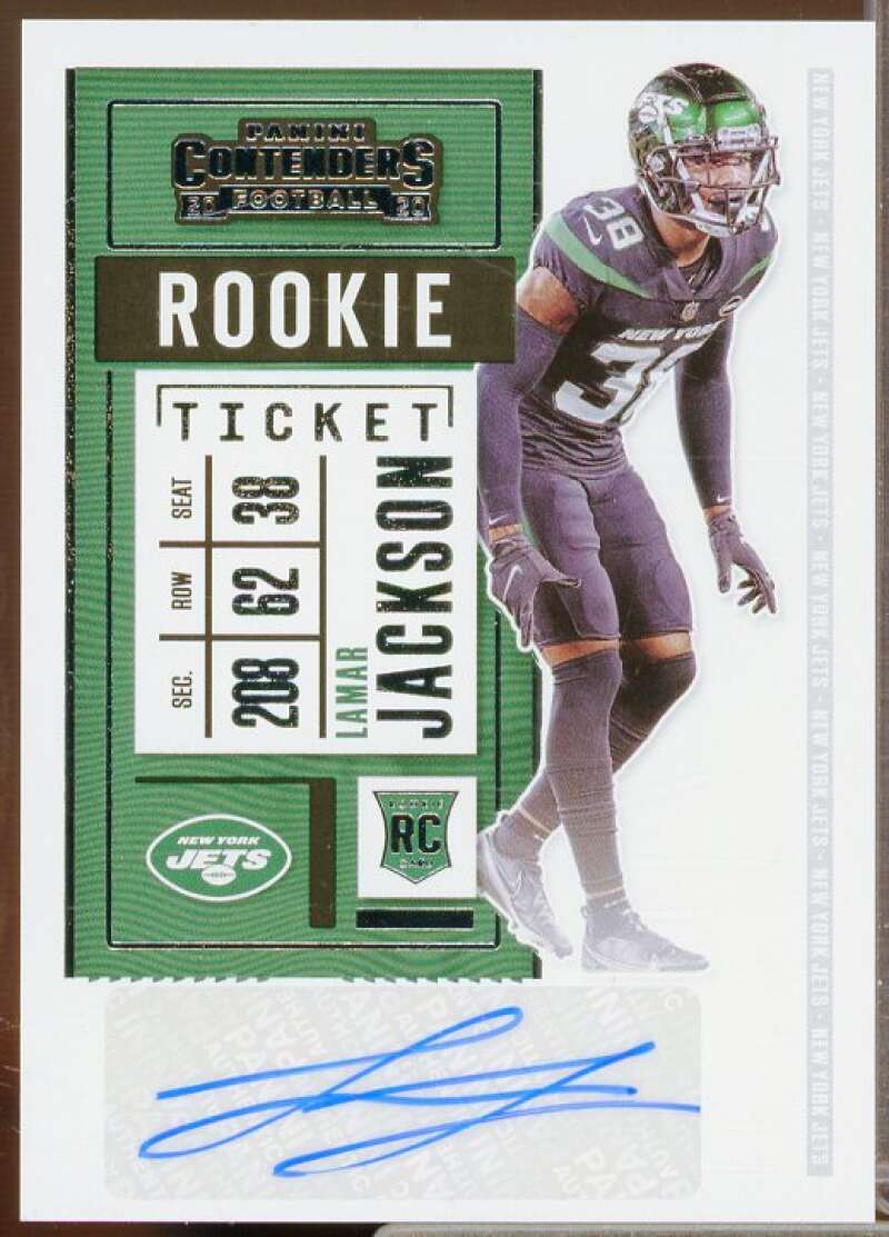 Lamar Jackson AU Rookie Card 2020 Panini Contenders #299  Image 1