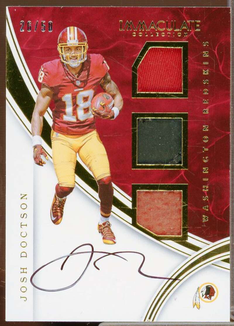 Josh Doctson/50 2016 Immaculate Collection Players Collection Materials Auto #45  Image 1