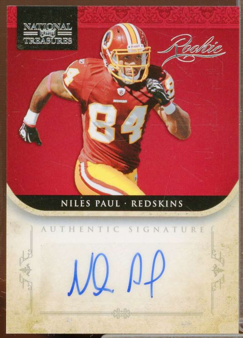 Niles Paul AU Rookie Card 2011 Playoff National Treasures #268  Image 1