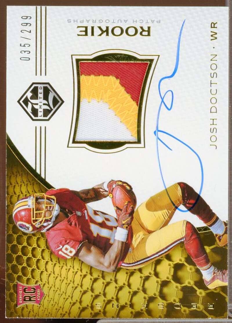 Josh Doctson JSY AU/299 Rookie Card 2016 Limited #116  Image 1