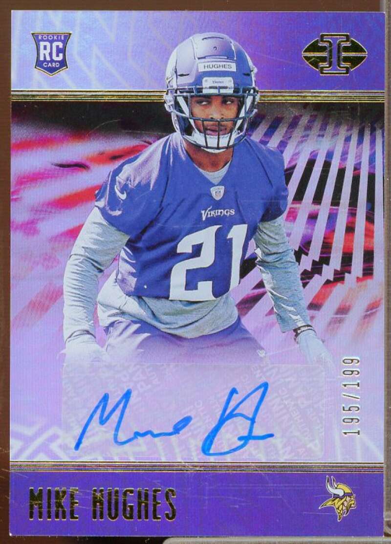 Mike Hughes AU/199 Rookie Card 2018 Panini Illusions #168  Image 1