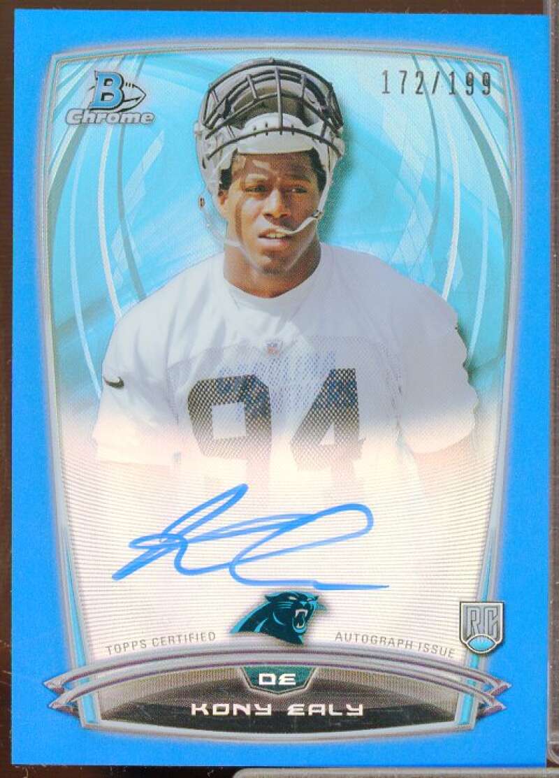 Kony Ealy Rookie 2014 Bowman Chrome Rookie Autographs Blue Refractors #RCRAKE  Image 1