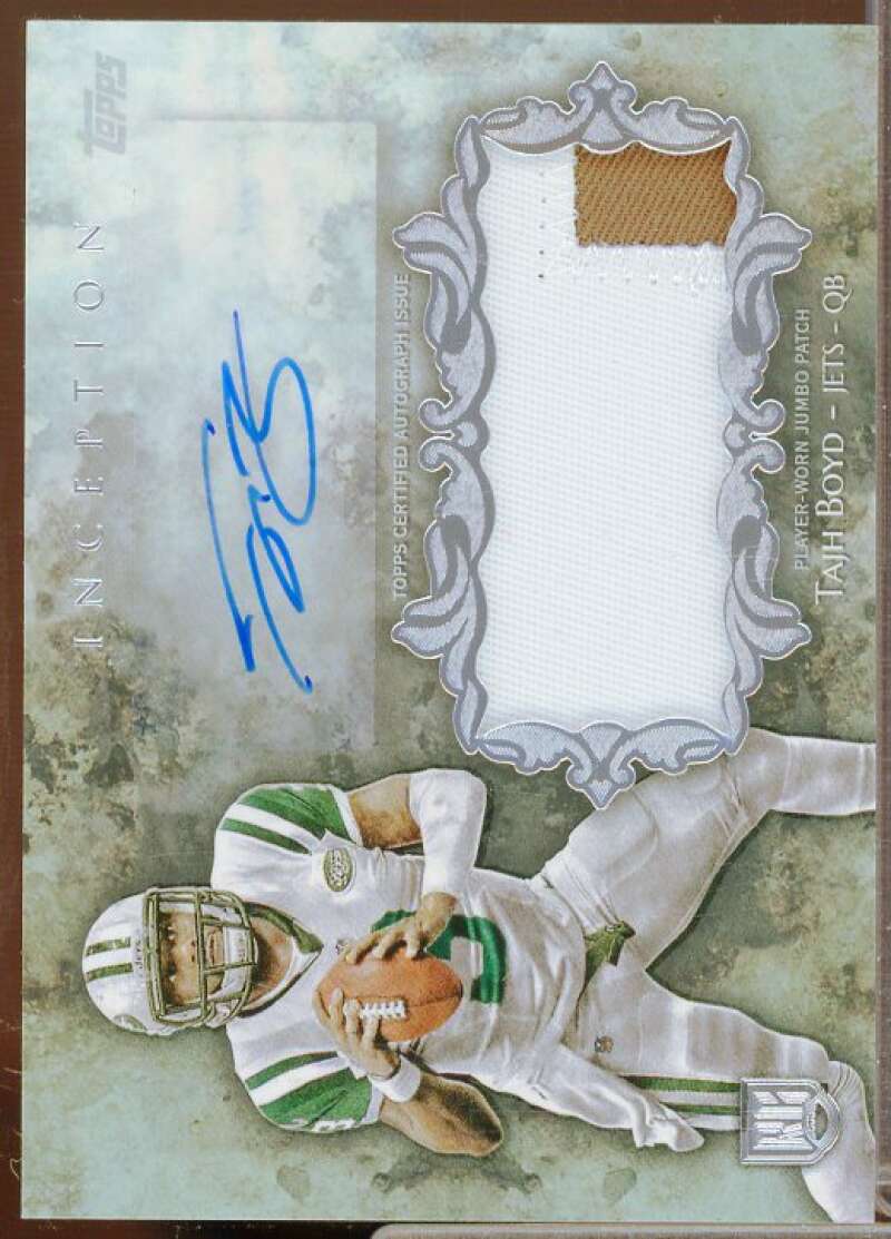 Tajh Boyd Rookie 2014 Topps Inception Rookie Jumbo Patch Autographs #IAJPTO  Image 1