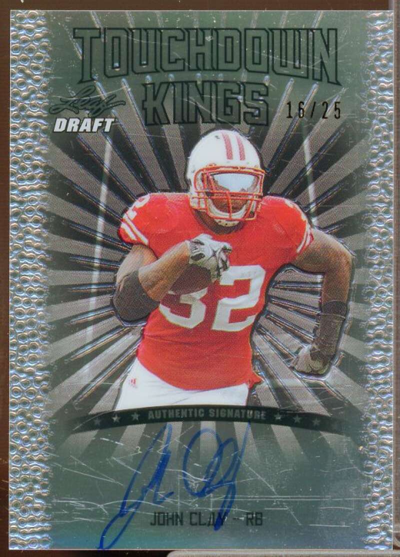 John Clay Rookie 2011 Leaf Metal Draft Touchdown Kings Prismatic Silver #TKJC1  Image 1