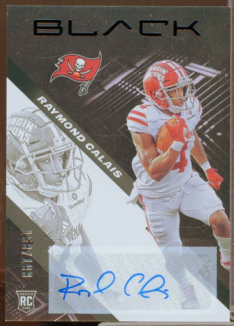 Raymond Calais/199 Rookie Card 2020 Panini Black Rookie Autographs #184  Image 1