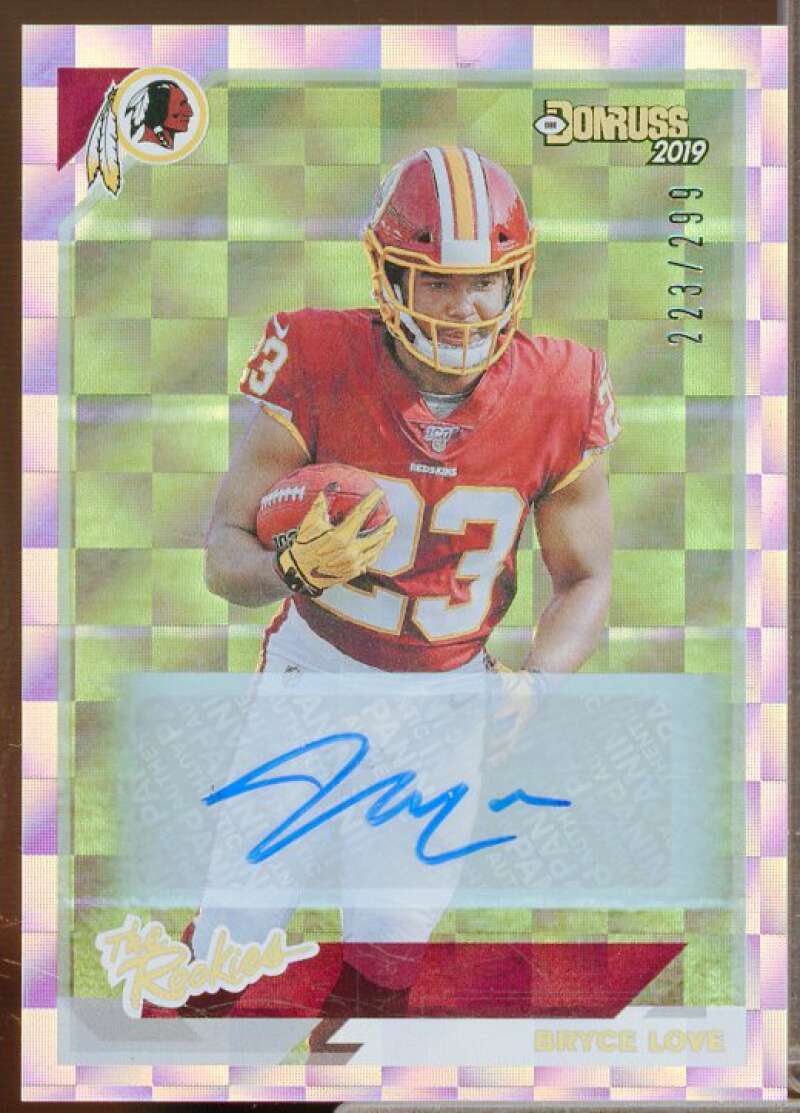 Bryce Love/299 Rookie Card 2019 Donruss The Rookies Autographs #32  Image 1