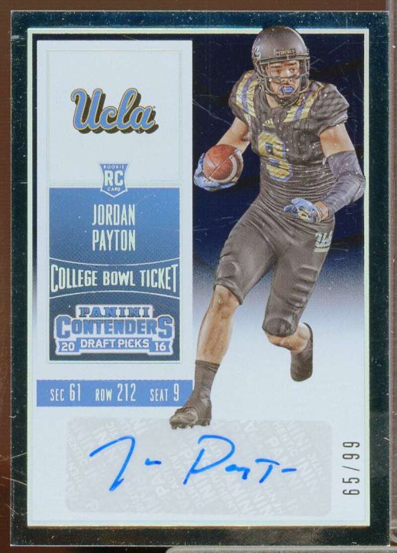 Jordan Payton AU Rookie 2016 Panini Contenders Draft Picks Bowl Ticket #158  Image 1