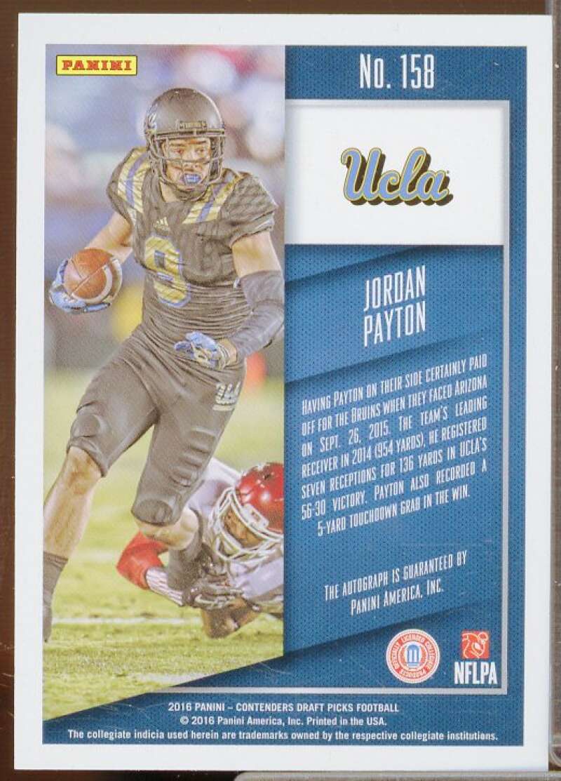 Jordan Payton AU Rookie 2016 Panini Contenders Draft Picks Bowl Ticket #158  Image 2