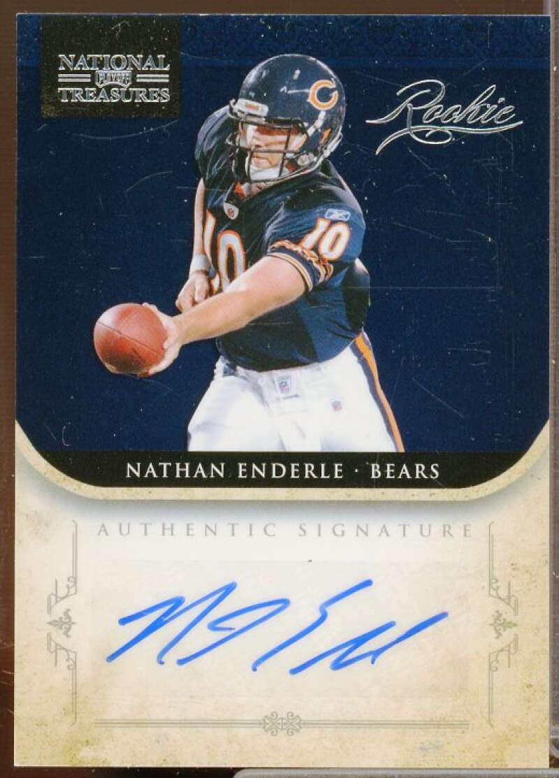 Nathan Enderle AU Rookie Card 2011 Playoff National Treasures #267  Image 1