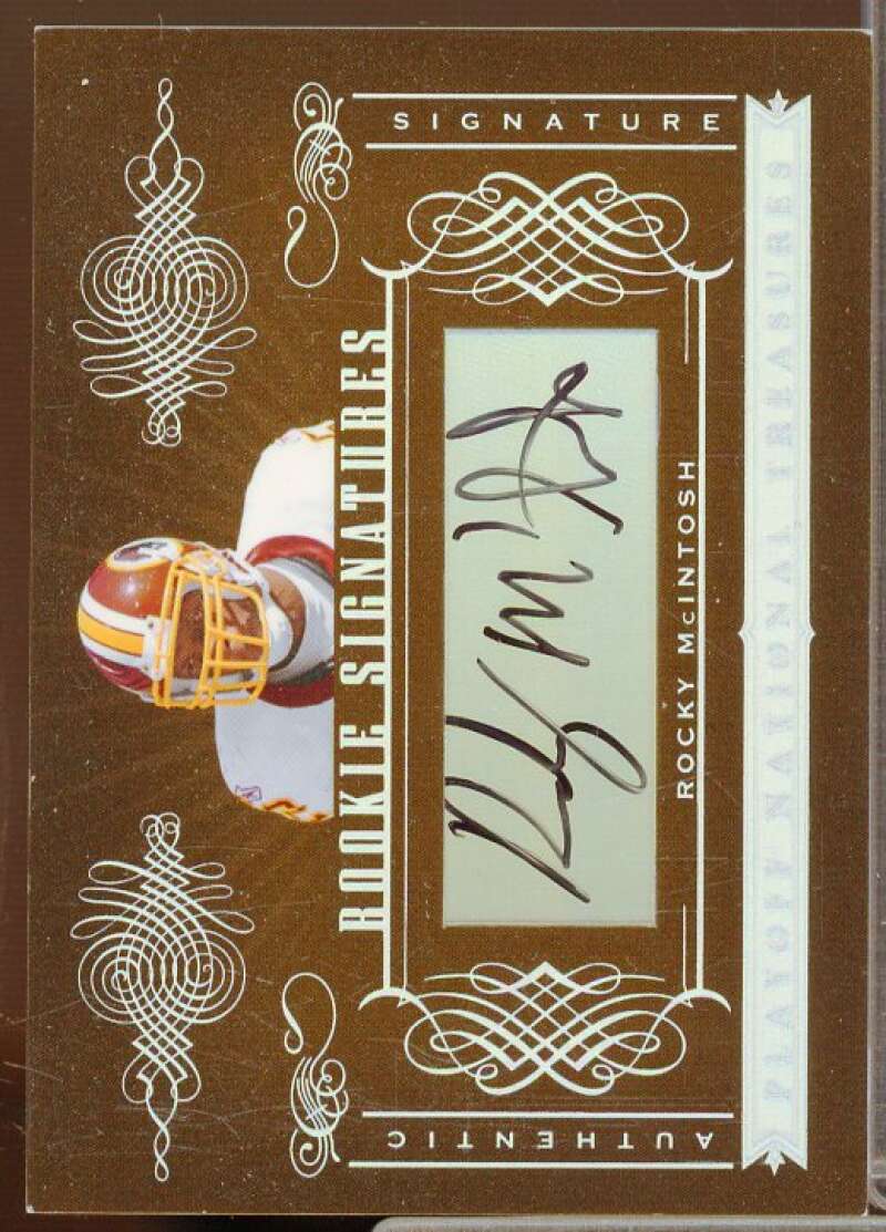 Rocky McIntosh AU/99 Autograph Rookie Card 2006 Playoff National Treasures #195  Image 1