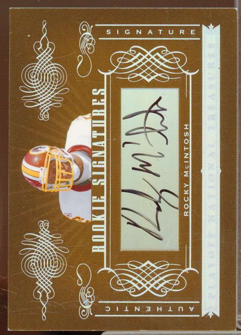 Rocky McIntosh AU/99 Autograph Rookie Card 2006 Playoff National Treasures #195  Image 1