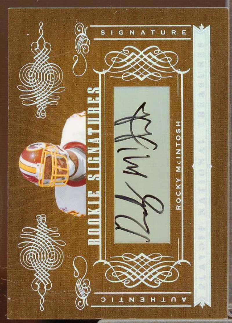 Rocky McIntosh AU/99 Autograph Rookie Card 2006 Playoff National Treasures #195  Image 1