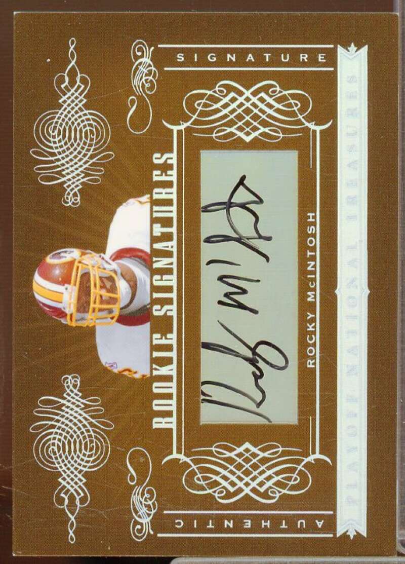 Rocky McIntosh AU/99 Autograph Rookie Card 2006 Playoff National Treasures #195  Image 1