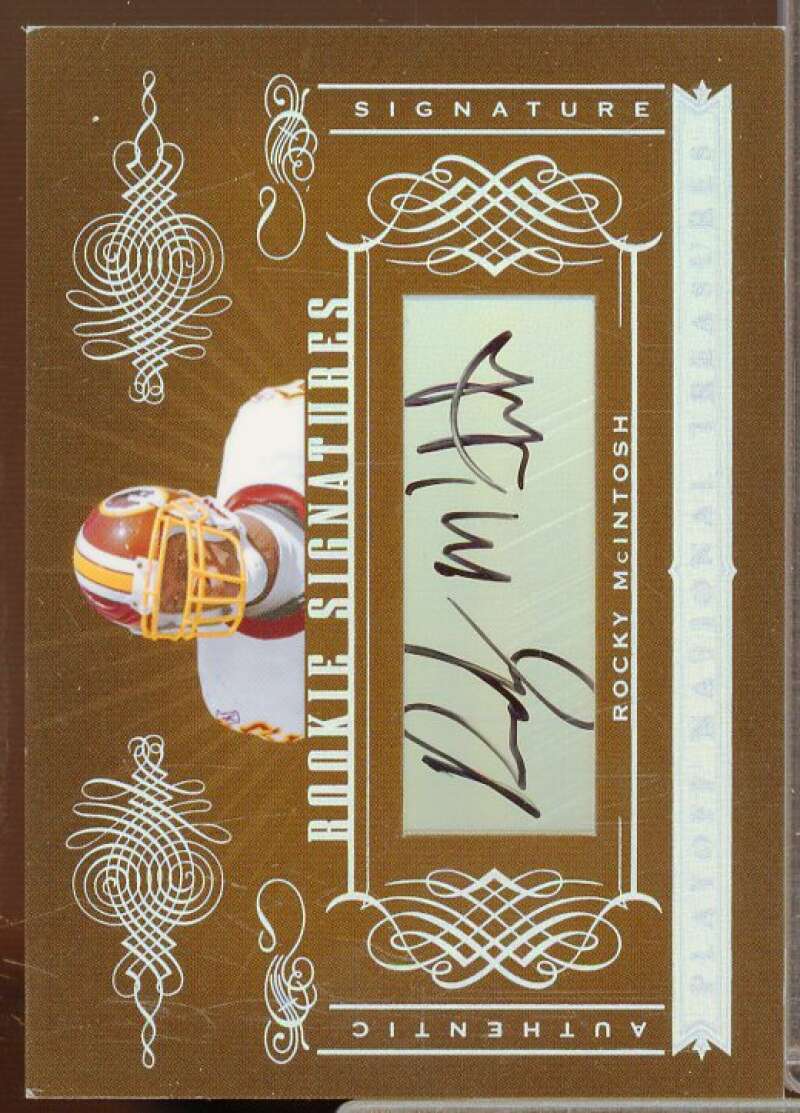 Rocky McIntosh AU/99 Autograph Rookie Card 2006 Playoff National Treasures #195  Image 1