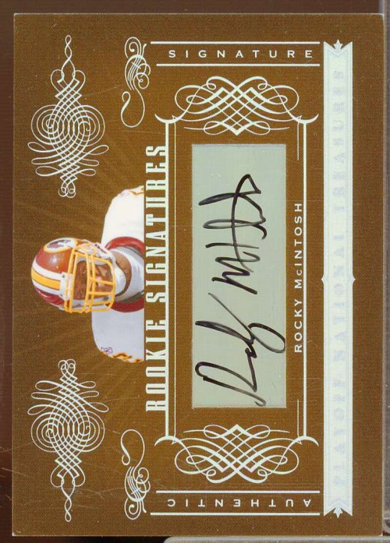 Rocky McIntosh AU/99 Autograph Rookie Card 2006 Playoff National Treasures #195  Image 1