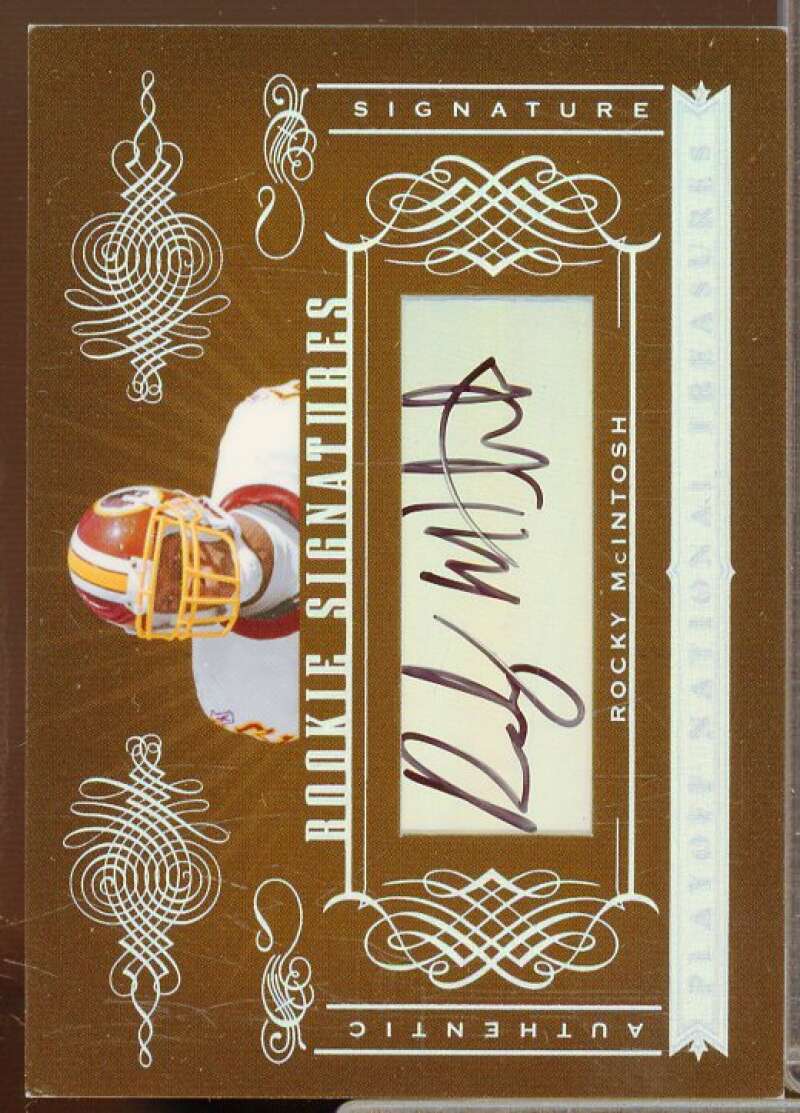 Rocky McIntosh AU/99 Autograph Rookie Card 2006 Playoff National Treasures #195  Image 1