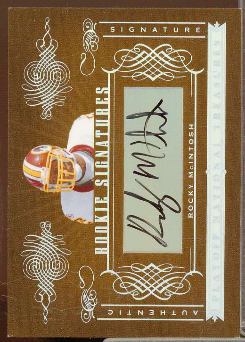 Rocky McIntosh AU/99 Autograph Rookie Card 2006 Playoff National Treasures #195  Image 1