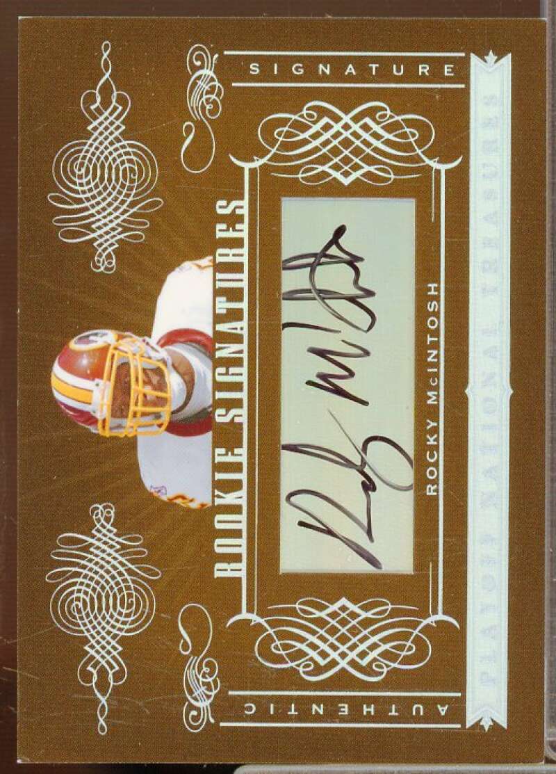 Rocky McIntosh AU/99 Autograph Rookie Card 2006 Playoff National Treasures #195  Image 1