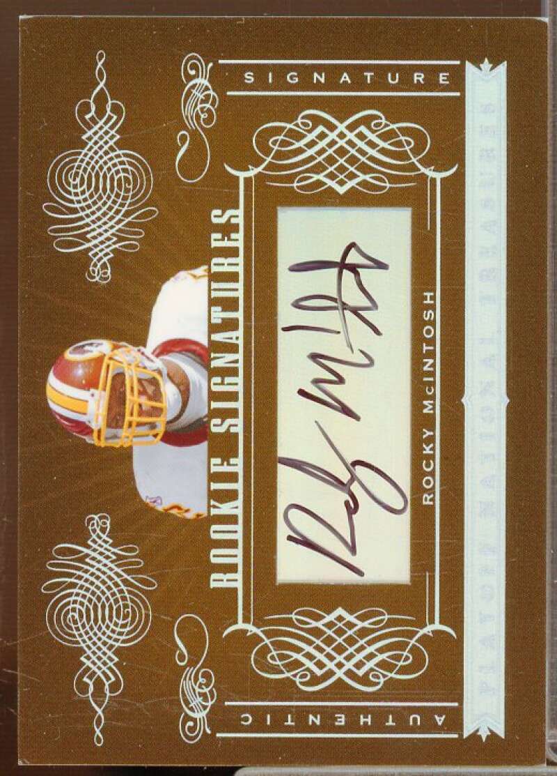 Rocky McIntosh AU/99 Autograph Rookie Card 2006 Playoff National Treasures #195  Image 1