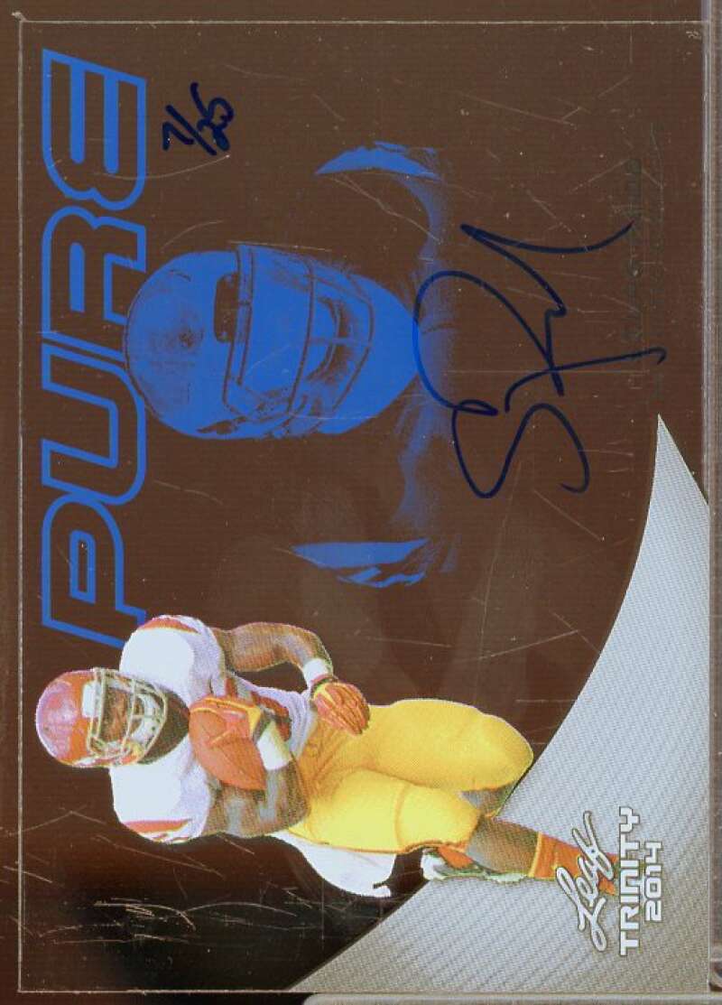 Silas Redd/25 Rookie Card 2014 Leaf Trinity Pure Autographs Blue #PSR1  Image 1