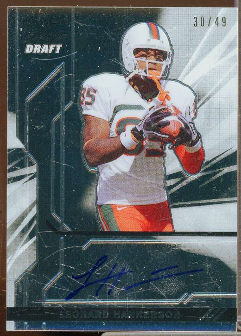 Leonard Hankerson Rookie Card 2011 Leaf Ultimate Draft #ULH1  Image 1