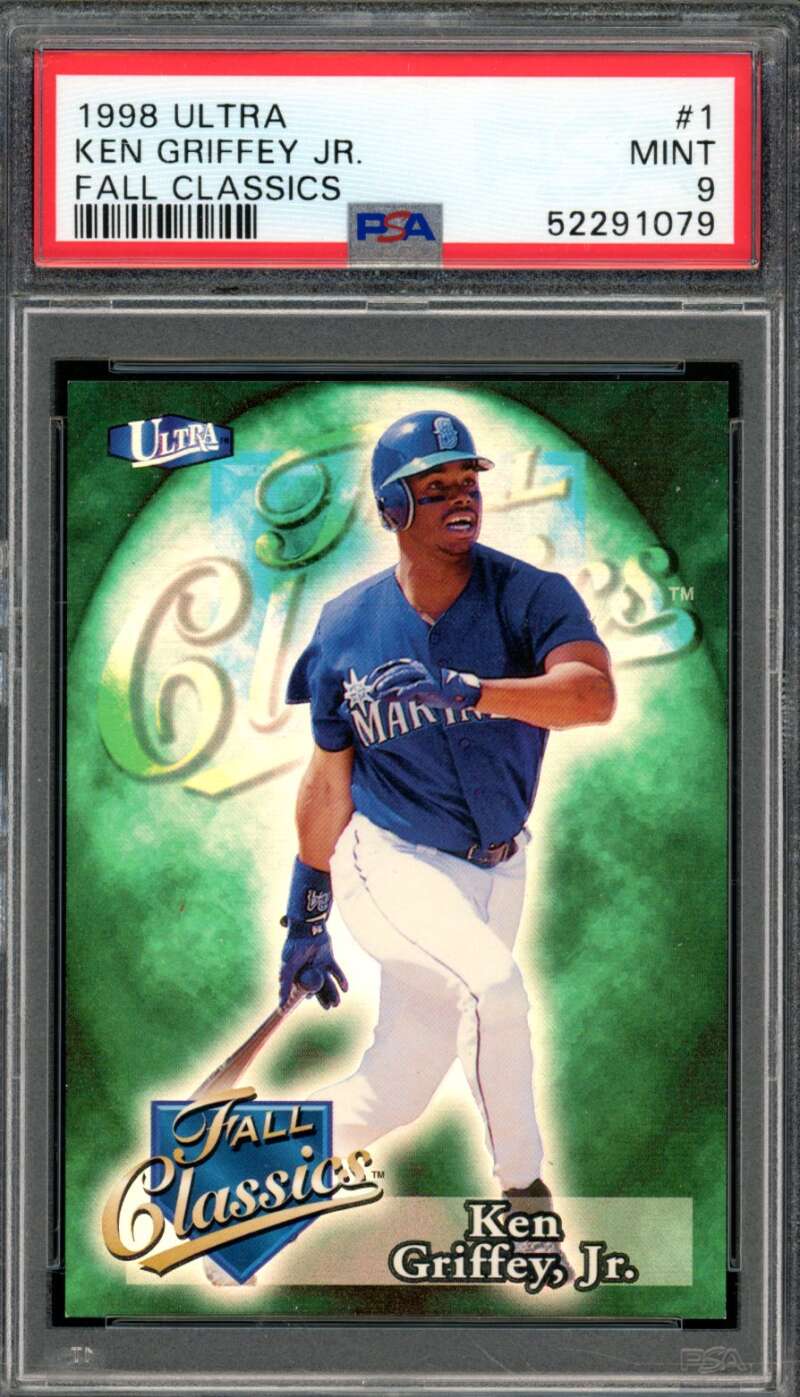 Ken Griffey Jr. Card 1998 Ultra Fall Classics #1 (pop 5) PSA 9 Image 1