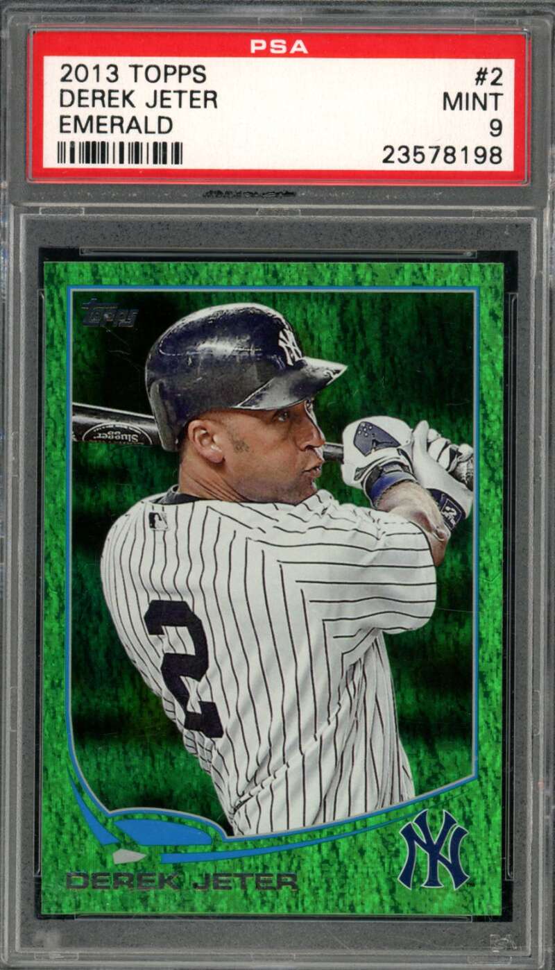 Derek Jeter Card 2013 Topps #2 PSA 9 Image 1