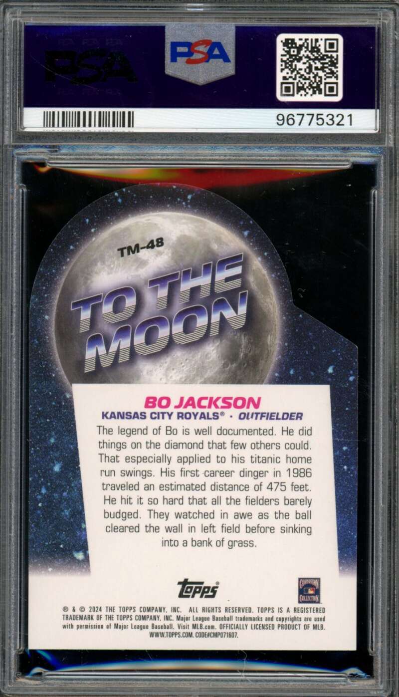 Bo Jackson Card 2024 Topps #TM48 PSA 10 Image 2