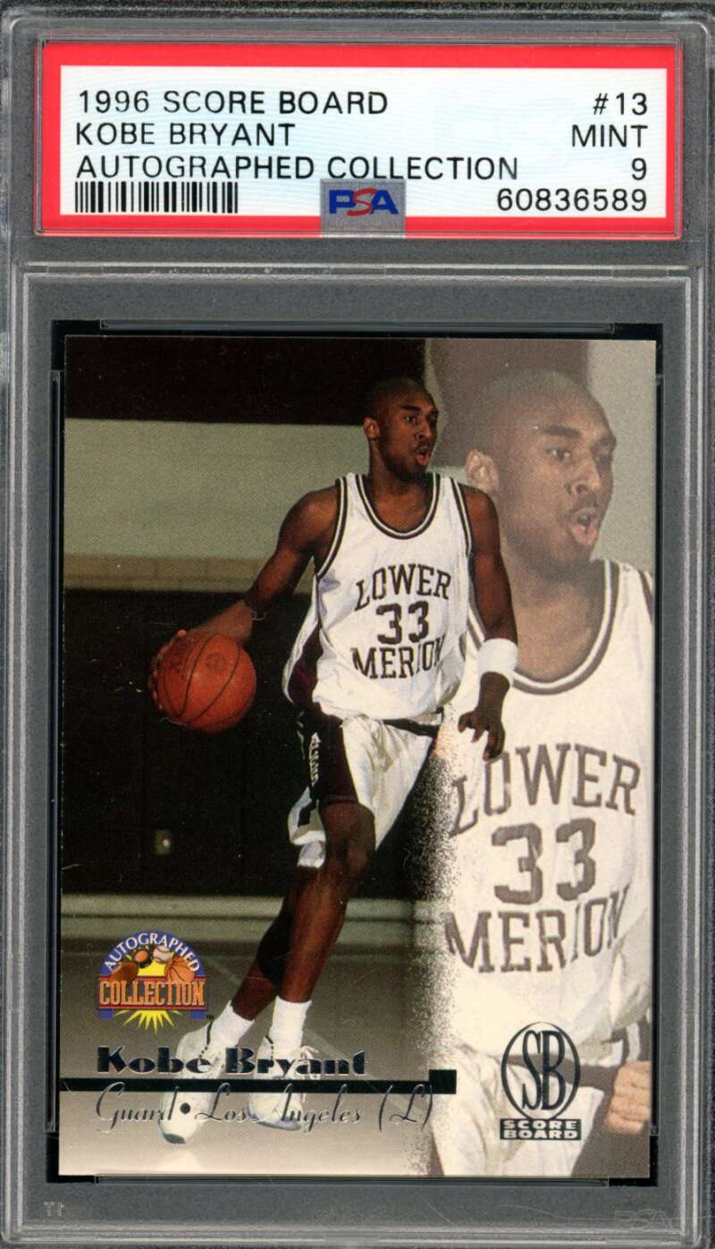 Kobe Bryant Card 1996-97 Score Board #13 PSA 9 Image 1