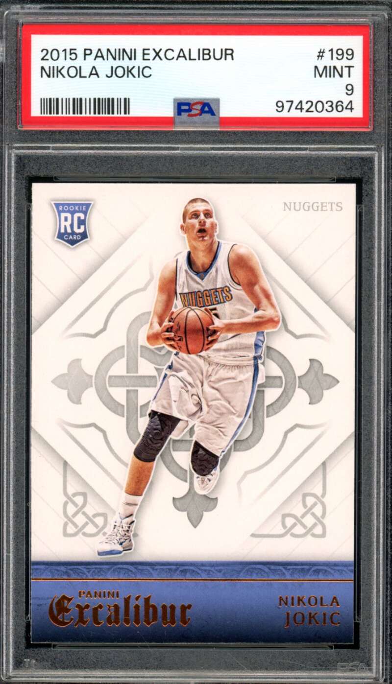 Nikola Jokic Rookie Card 2015-16 Panini Excalibur #199 PSA 9 Image 1