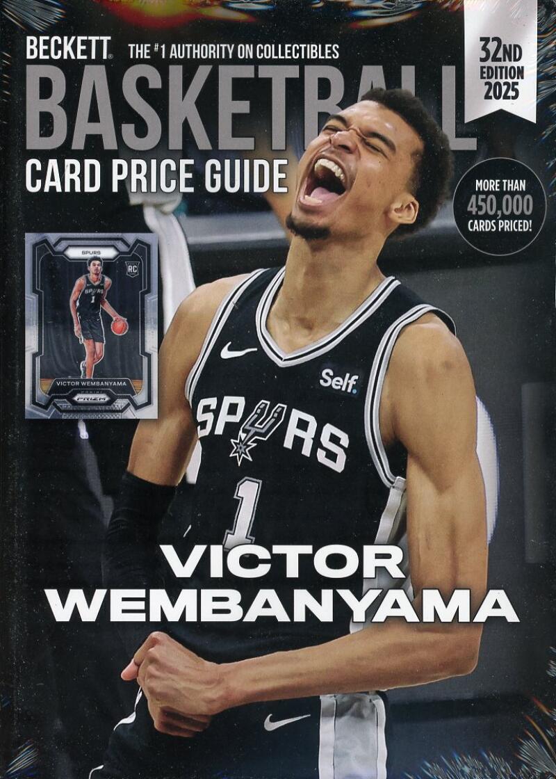 2024 Beckett Basketball Annual Card Price Guide 32nd Edition Spurs Victor Wembanyama Image 1