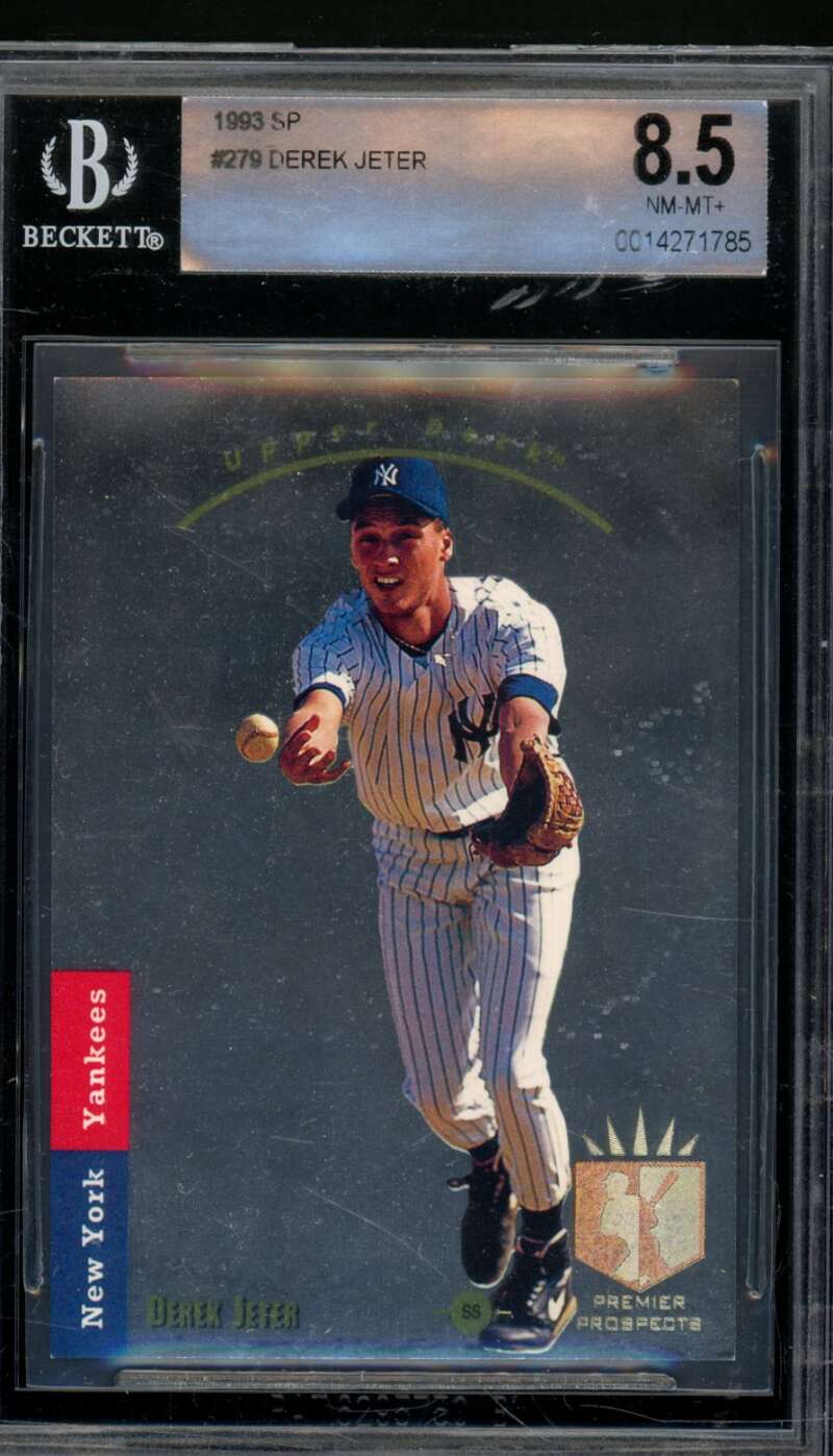 Derek Jeter Rookie Card 1993 SP #279 BGS 8.5 Image 1