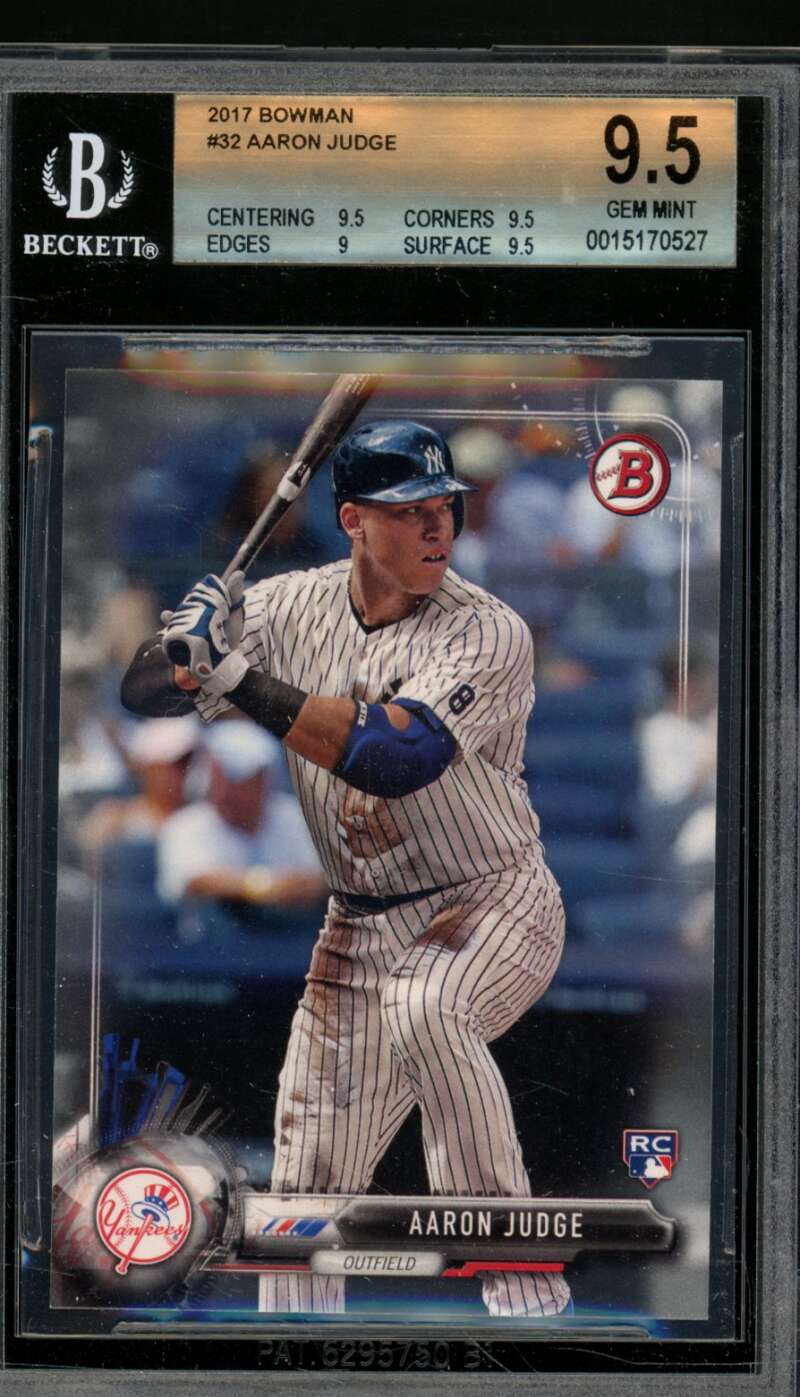 Aaron Judge Rookie Card 2017 Bowman #32 BGS 9.5 Image 1