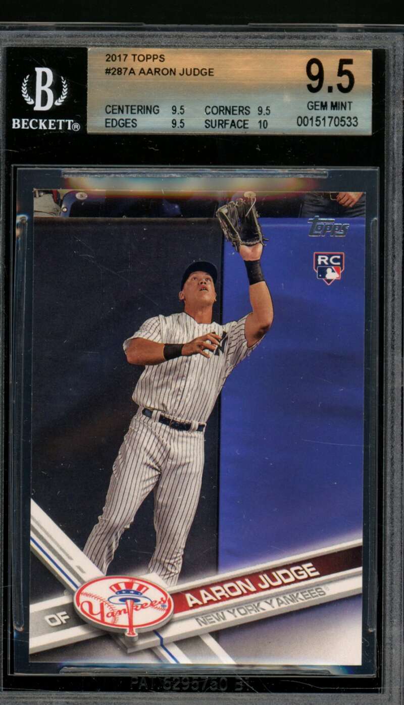 Aaron Judge Rookie Card 2017 Topps #287a BGS 9.5 Image 1