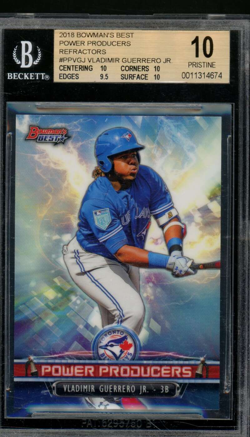 Vladimir Guerrero Jr. 2018 Bowman's Best Power Producer Refractor #PPVGJ BGS 10 Image 1